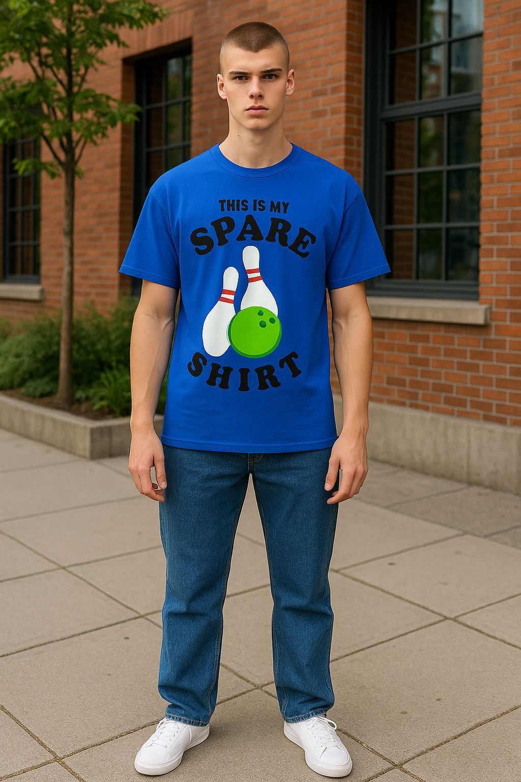 Custom Creation – "This Is My Spare Shirt" 🎳